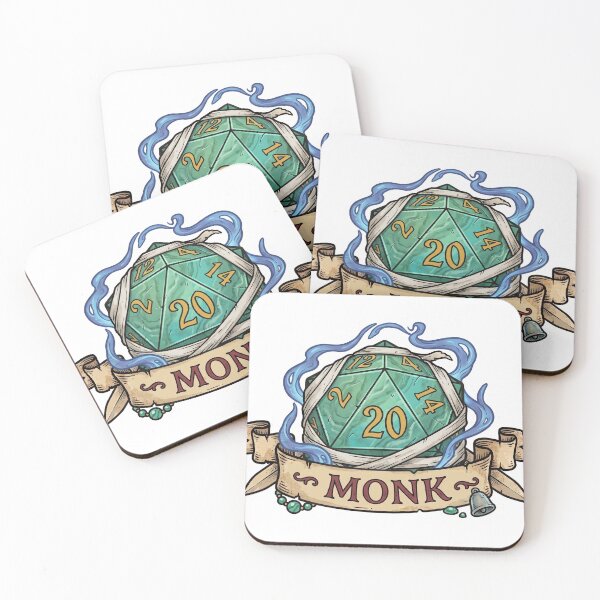 Item preview, Monk D20 Class Crest Sticker - Funny D&D Monk Dice Tabletop RPG Gift designed and sold by Dice_Goblin_Studio.