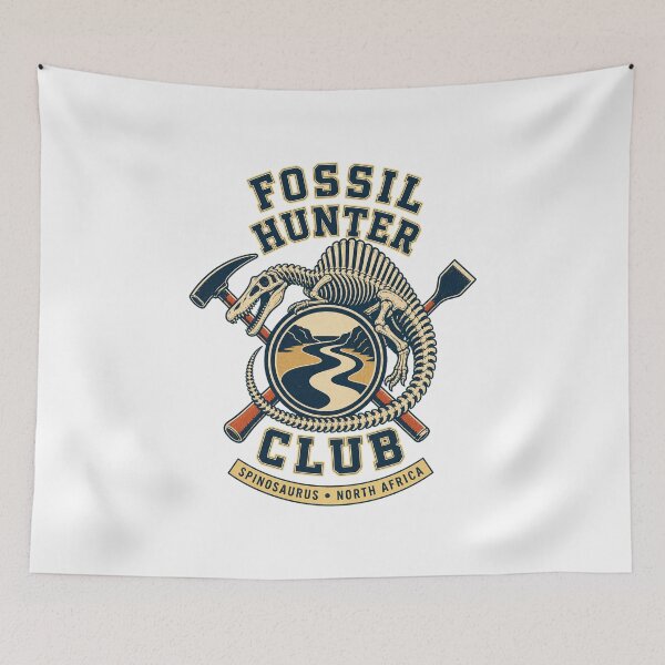 Item preview, Vintage Spinosaurus Skeleton River Hunter Illustration designed and sold by AMICO77.