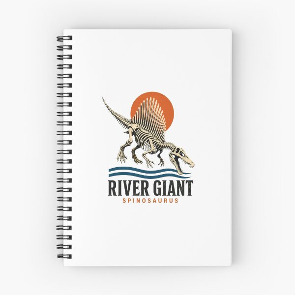 Item preview, Vintage Spinosaurus Skeleton River Hunter Illustration designed and sold by AMICO77.