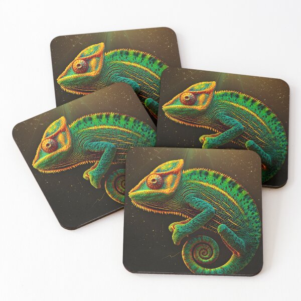 Item preview, 3d Render Of Colorful Chameleon Tropical Digital designed and sold by Checho30.
