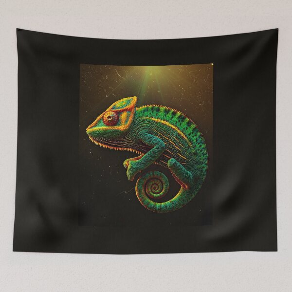 Item preview, 3d Render Of Colorful Chameleon Tropical Digital designed and sold by Checho30.