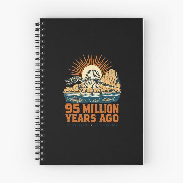 Item preview, Vintage Spinosaurus Skeleton River Hunter Illustration designed and sold by AMICO77.