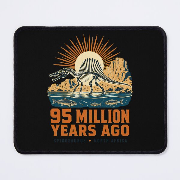 Item preview, Vintage Spinosaurus Skeleton River Hunter Illustration designed and sold by AMICO77.