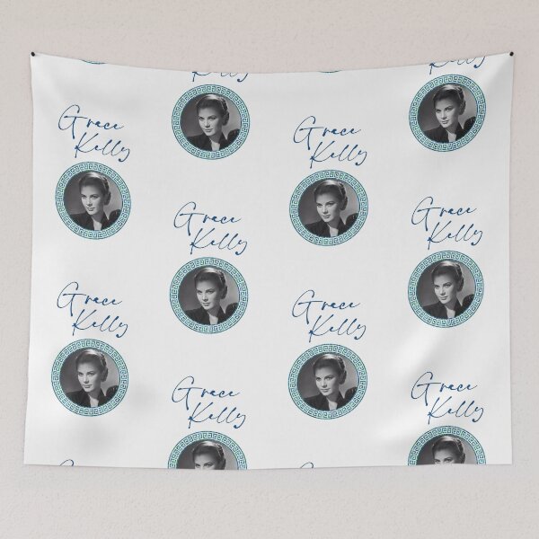 Item preview, Grace Kelly Blue/Green (on White) designed and sold by PawsitiveMum3.
