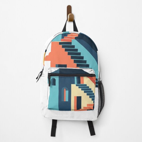 Item preview, Escher's Dream: Flat Impossible Staircase Geometric Illusion designed and sold by Dzblack.