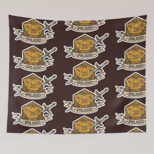 Item preview, Paladin D20 Class Crest Sticker - Funny D&D Paladin Dice Tabletop RPG Gift designed and sold by Dice_Goblin_Studio.