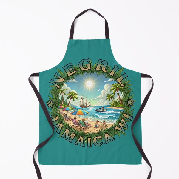 Item preview, Negril Jamaica WI Tropical Beach & Cannabis Border designed and sold by digitalbob60.