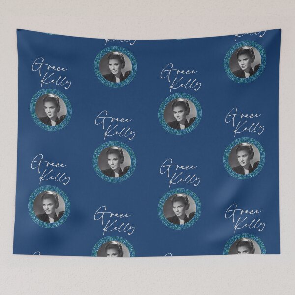Item preview, Grace Kelly Blue/Green (on Navy) designed and sold by PawsitiveMum3.
