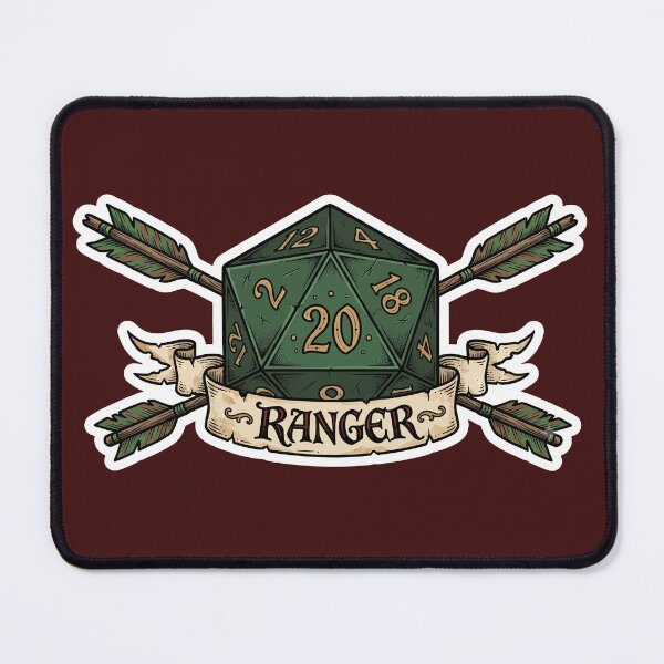 Item preview, Ranger D20 Class Crest Sticker - Funny D&D Ranger Dice Tabletop RPG Gift designed and sold by Dice_Goblin_Studio.