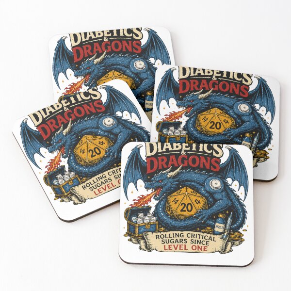 Item preview, Diabetics & Dragons: Rolling Critical Sugars designed and sold by BlindPete.