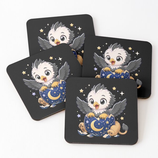 Item preview, Cute Kawaii Griffin Chibi Mythical Creature Illustration designed and sold by AMICO77.