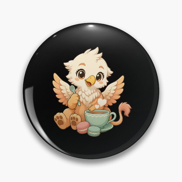 Item preview, Cute Kawaii Griffin Chibi Mythical Creature Illustration designed and sold by AMICO77.