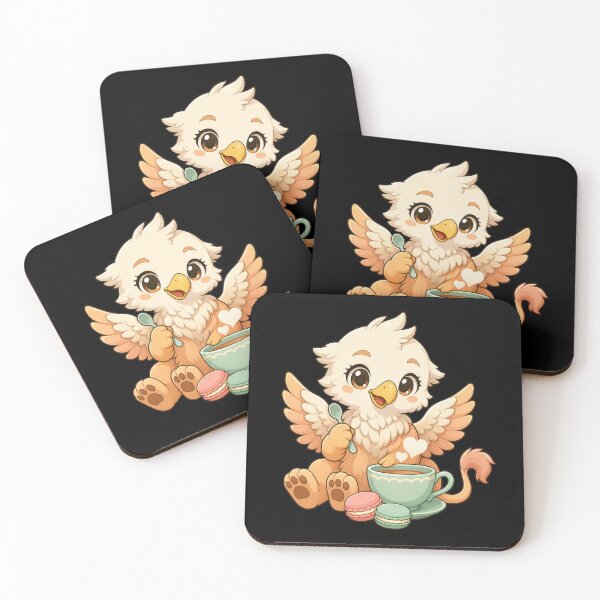 Item preview, Cute Kawaii Griffin Chibi Mythical Creature Illustration designed and sold by AMICO77.