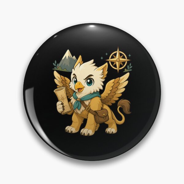 Item preview, Cute Kawaii Griffin Chibi Mythical Creature Illustration designed and sold by AMICO77.