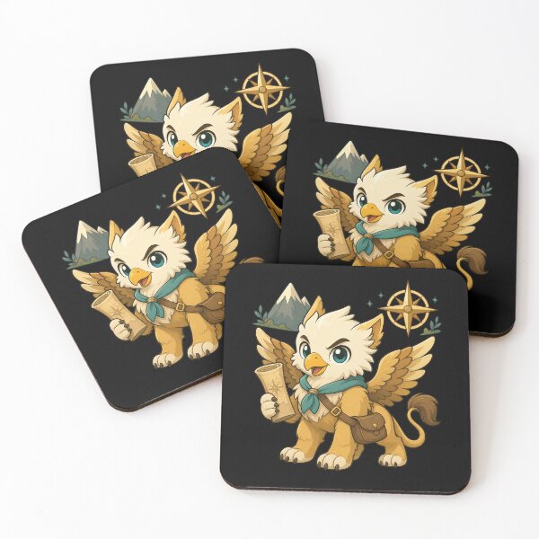 Item preview, Cute Kawaii Griffin Chibi Mythical Creature Illustration designed and sold by AMICO77.