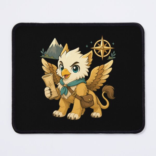 Item preview, Cute Kawaii Griffin Chibi Mythical Creature Illustration designed and sold by AMICO77.