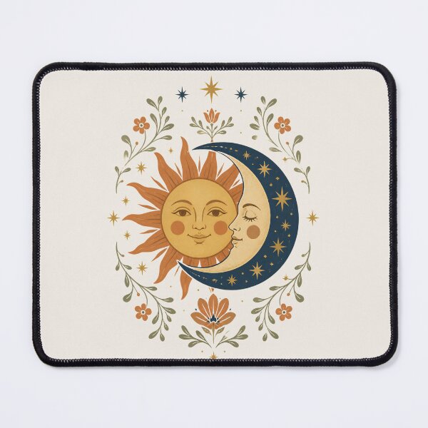 Item preview, Celestial Sun and Moon Vintage Folk Art designed and sold by VINTAGE BY LAMBERTINY .