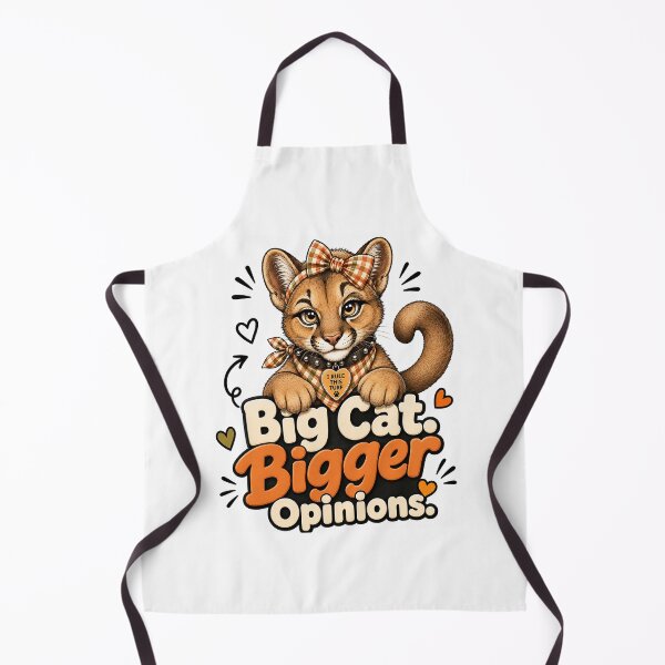 Item preview, Big Cat Bigger Opinions – Sassy Cute Cougar designed and sold by alw951.