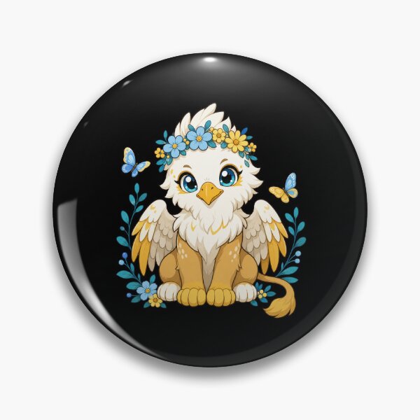 Item preview, Cute Kawaii Griffin Chibi Mythical Creature Illustration designed and sold by AMICO77.
