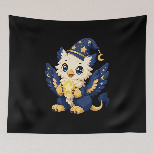 Item preview, Cute Kawaii Griffin Chibi Mythical Creature Illustration designed and sold by AMICO77.