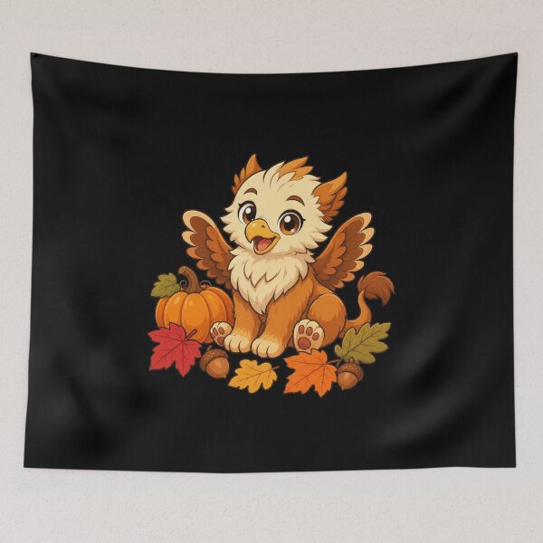 Item preview, Cute Kawaii Griffin Chibi Mythical Creature Illustration designed and sold by AMICO77.