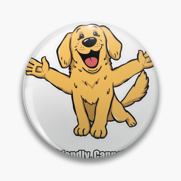 Item preview, Golden Retriever - Too Friendly Cannot Stop - Funny Dog Gift designed and sold by pawdrops.