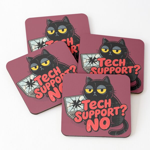 Item preview, Tech Support No Sarcastic Cat IT Pop Art designed and sold by littme.