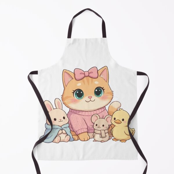 Item preview, Cute Cat With Little Friends designed and sold by Moody Vibes Studio.