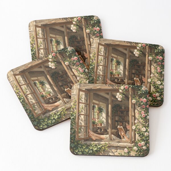 Item preview, Peaceful Reading by a Flower Window designed and sold by Massfrank.
