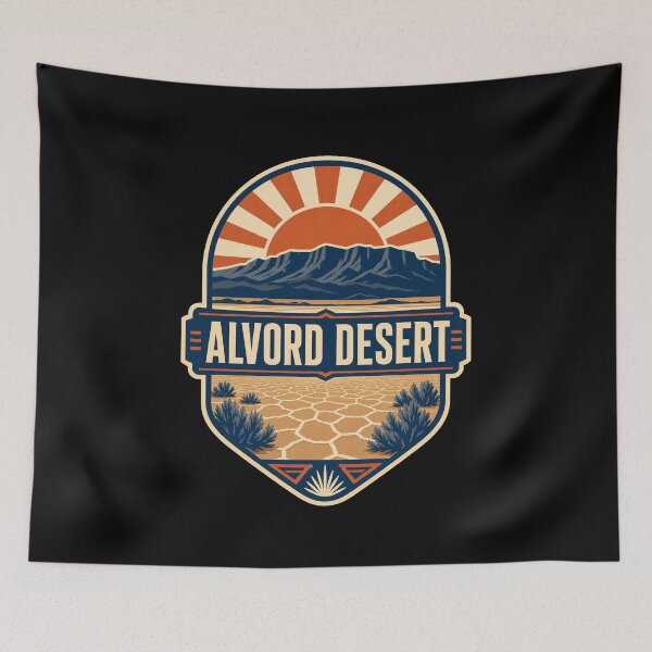 Item preview, Vintage Alvord Desert Oregon High Desert Travel Art designed and sold by AMICO77.