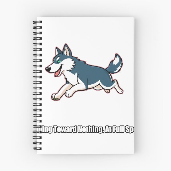 Aperçu de l'œuvre Husky - Running Toward Nothing At Full Speed - Funny Husky Gift créée et vendue par pawdrops.