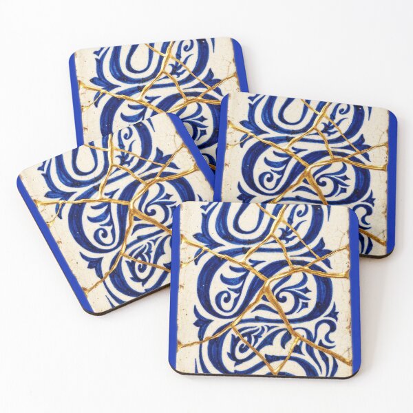 Item preview, Twin Sigils Kintsugi Porcelain Design designed and sold by JFOdesign.
