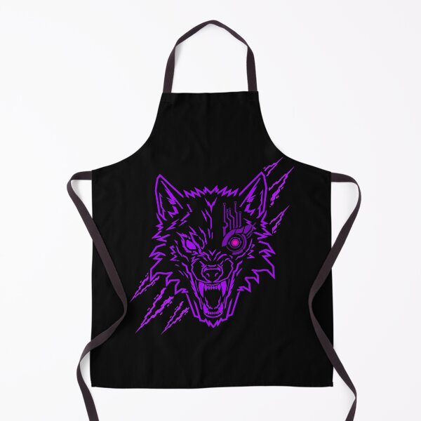 Item preview, Cyber Wolf Cyberpunk Neon Purple | Futuristic Sci-Fi Robotic Wolf Illustration designed and sold by Neon_Ronin.
