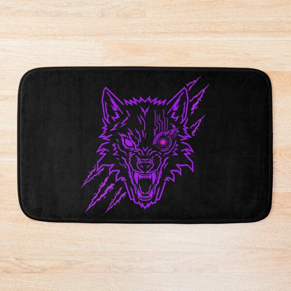 Item preview, Cyber Wolf Cyberpunk Neon Purple | Futuristic Sci-Fi Robotic Wolf Illustration designed and sold by Neon_Ronin.
