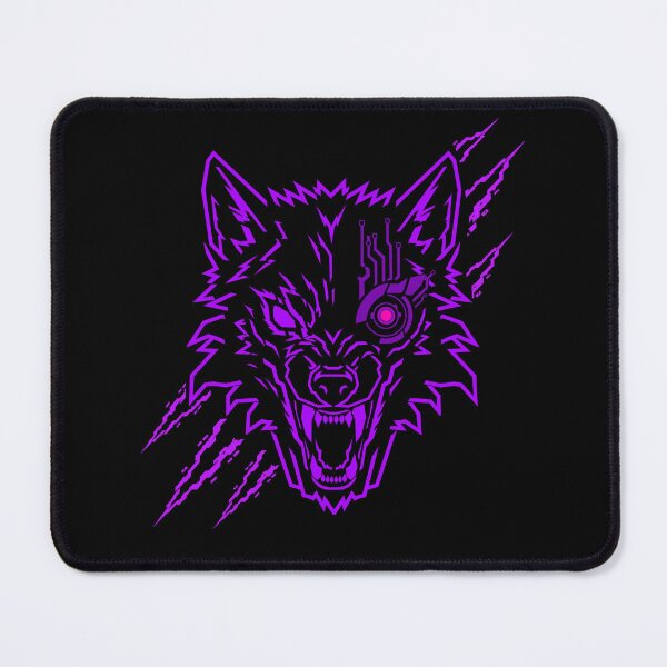 Item preview, Cyber Wolf Cyberpunk Neon Purple | Futuristic Sci-Fi Robotic Wolf Illustration designed and sold by Neon_Ronin.