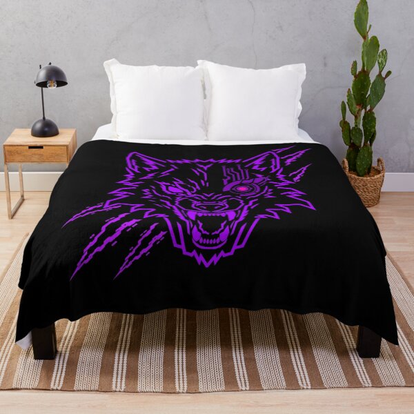 Item preview, Cyber Wolf Cyberpunk Neon Purple | Futuristic Sci-Fi Robotic Wolf Illustration designed and sold by Neon_Ronin.