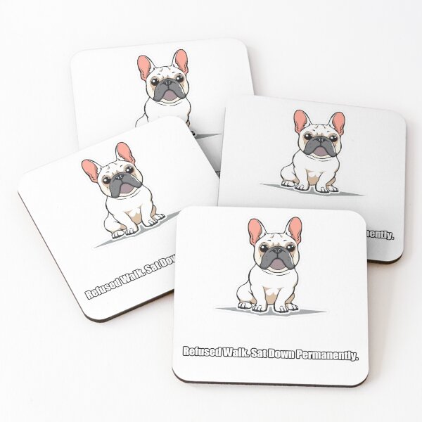 Item preview, French Bulldog - Refused Walk Sat Down Permanently - Funny Frenchie Gift designed and sold by pawdrops.