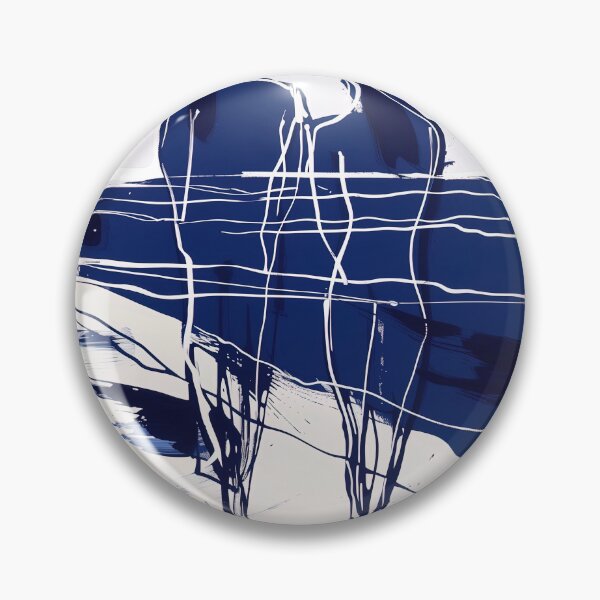 Item preview, Couple at the Beach - Blue Abstract Art designed and sold by shadow-bloom.