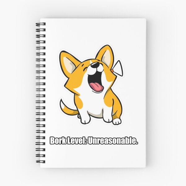 Aperçu de l'œuvre Corgi - Bork Level Unreasonable - Funny Corgi Gift créée et vendue par pawdrops.
