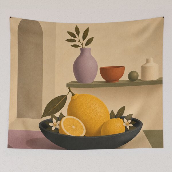 Item preview, Turquoise Lemon Escape designed and sold by joycrysstudio.
