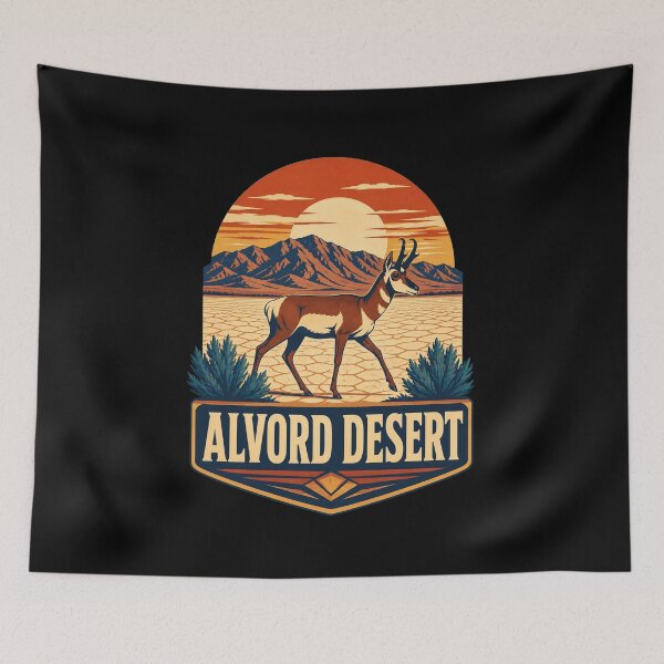 Item preview, Vintage Alvord Desert Oregon High Desert Travel Art designed and sold by AMICO77.