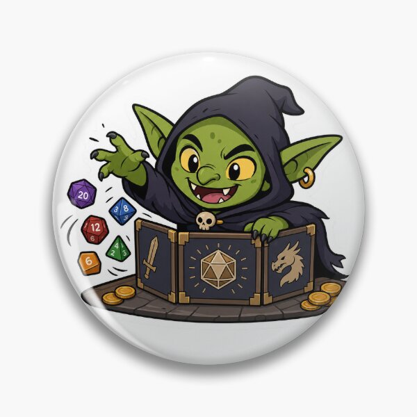 Item preview, Dungeon Master Dice Goblin Sticker - Funny DM Screen Roll For Initiative Gift designed and sold by Dice_Goblin_Studio.