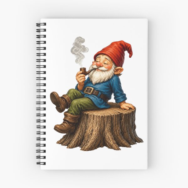 Item preview, Taking a Break – Relaxing Garden Gnome with Pipe designed and sold by Alpine-Ink.