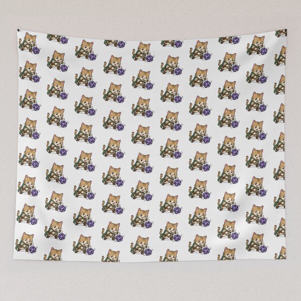 Item preview, Tabletop Gaming Cat Sticker - Funny D&D Cat Dice Goblin TTRPG Gamer Gift designed and sold by Dice_Goblin_Studio.