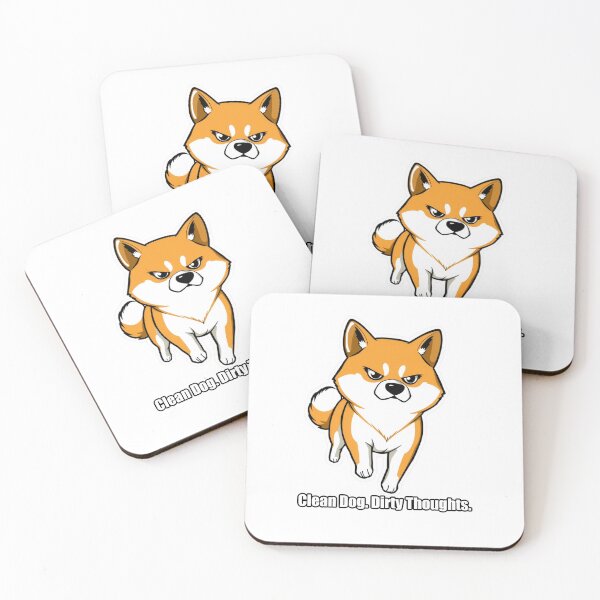 Item preview, Shiba Inu - Clean Dog Dirty Thoughts - Funny Shiba Gift designed and sold by pawdrops.
