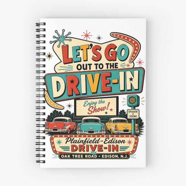 Item preview, Plainfield-Edison Drive-In – Vintage Oak Tree Road New Jersey designed and sold by Past in Threads.