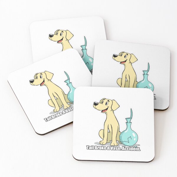 Item preview, Labrador - Accidente: rompe un jarrón con la cola - Divertido regalo para labradores designed and sold by pawdrops.
