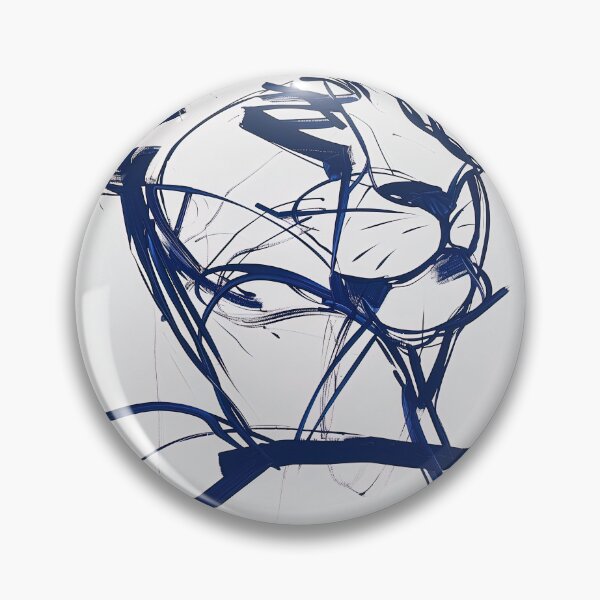 Item preview, Courage - Blue Abstract Art designed and sold by shadow-bloom.