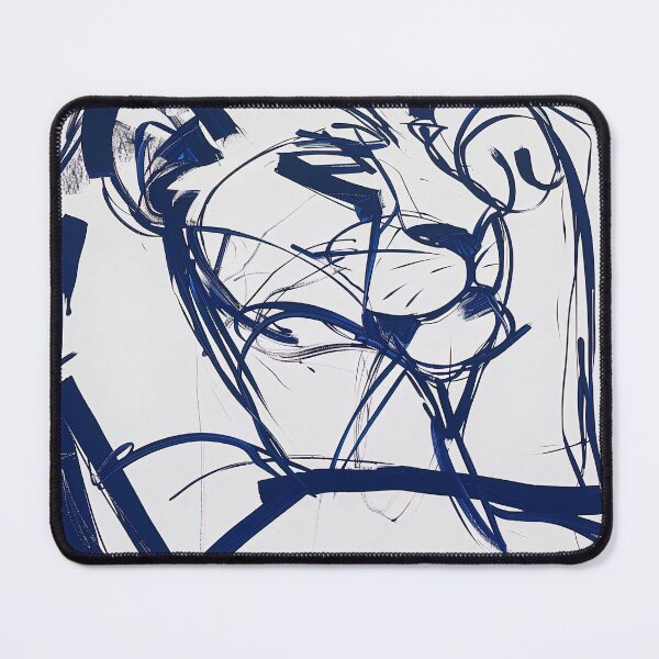 Item preview, Courage - Blue Abstract Art designed and sold by shadow-bloom.