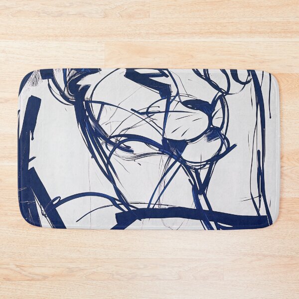 Item preview, Courage - Blue Abstract Art designed and sold by shadow-bloom.